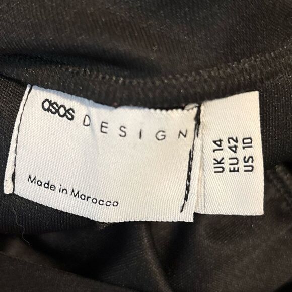 ASOS DESIGN Frilly Flutter Sleeve Dark Floral Whimsigoth Midi Maxi Dress Size 10 - Picture 11 of 12